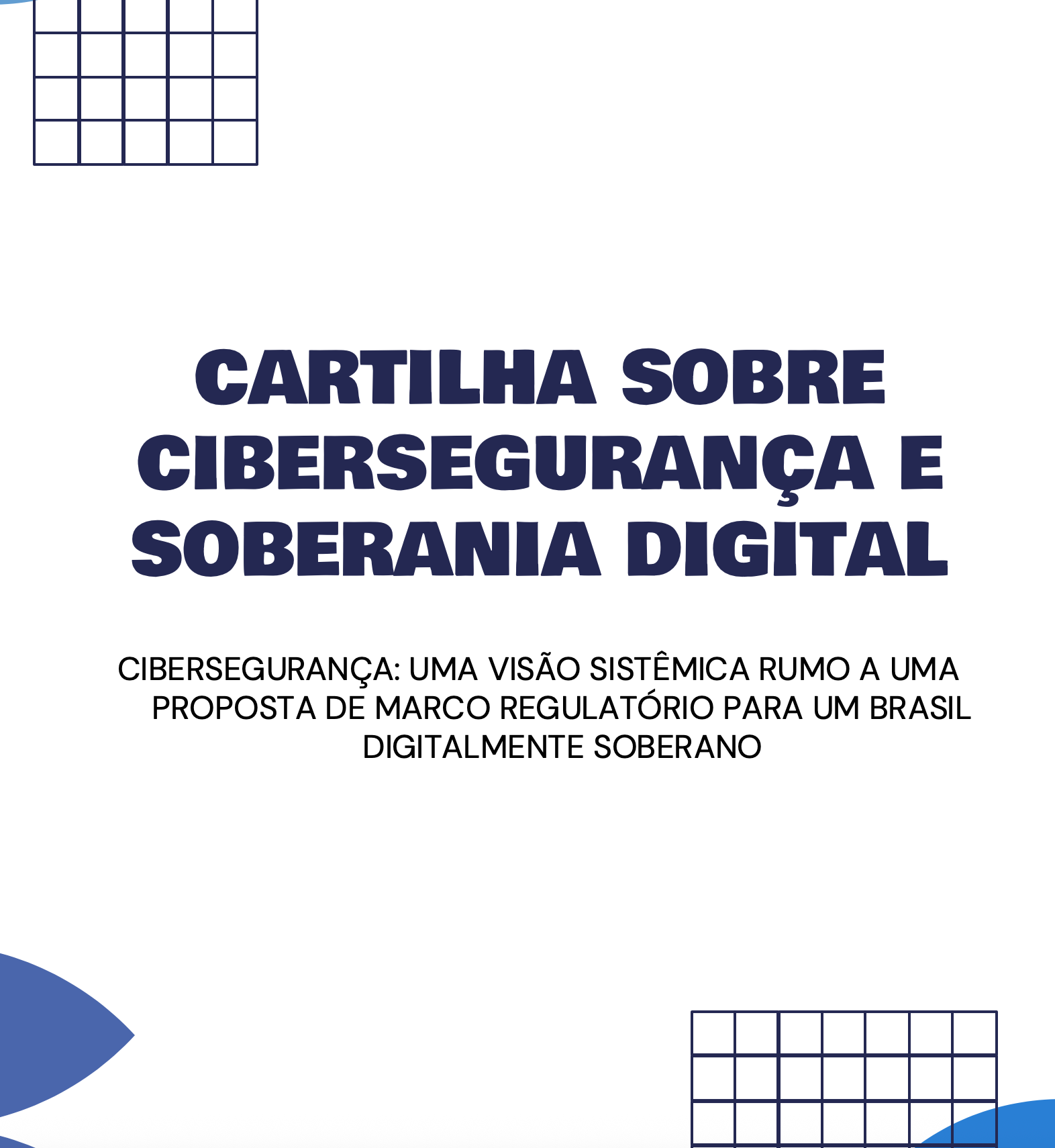 Cartilha: Cibersegurança e soberania digital